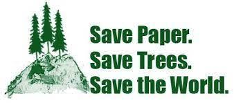 Save Paper  Save Tress  Save The World Logo